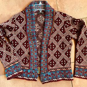 Ayoyama Itchome Multicolor Patterned Women's Cardigan